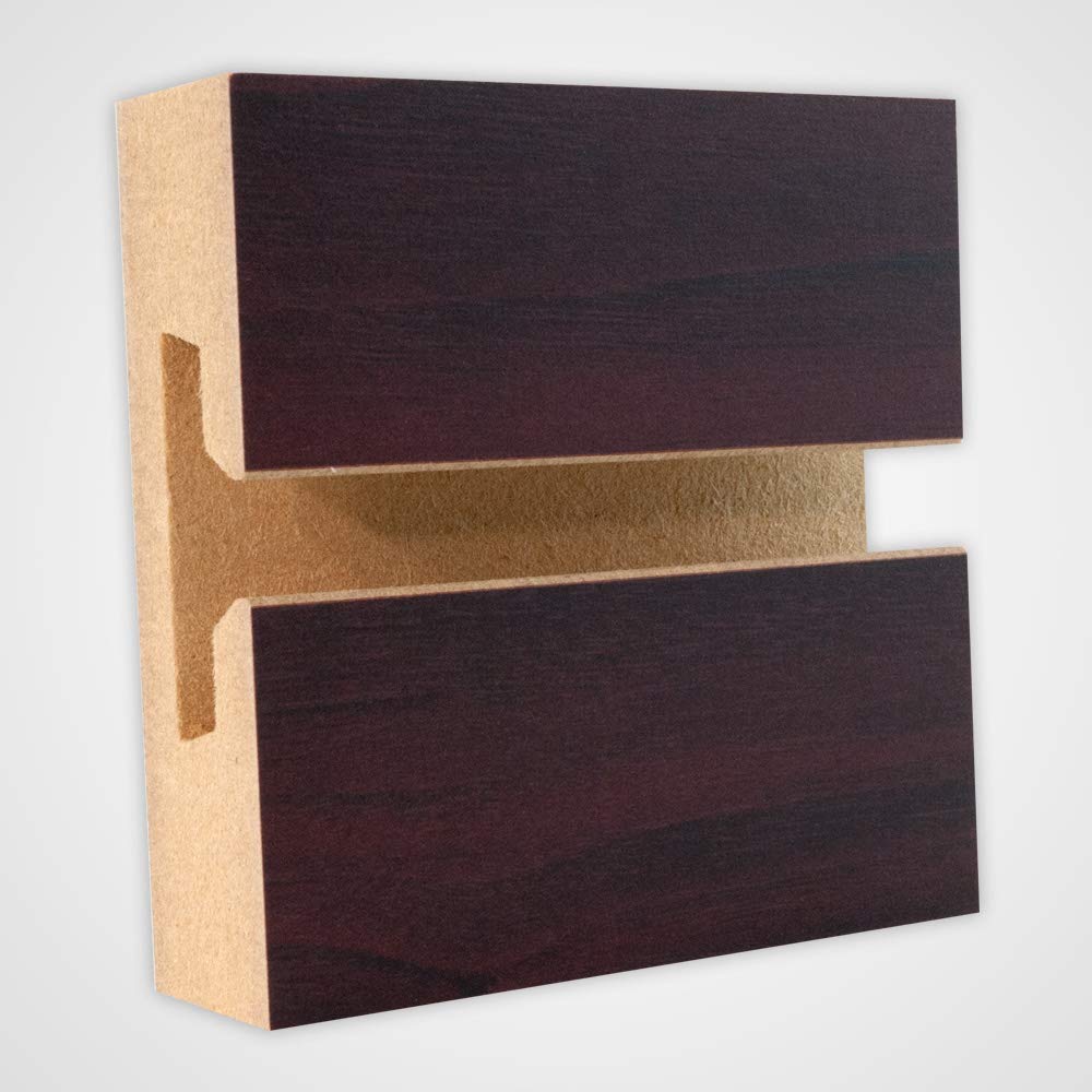 Mahogany Horizontal Slatwall Panels 4 H x 8 W Feet - Box of 2