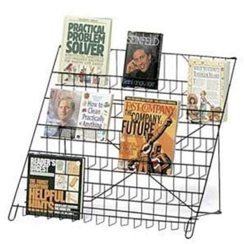 6-Tier Wire Countertop Literature Rack in Black 22 H x 29 1/2 W x 18 D Inches