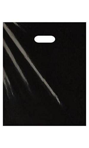 Count of 1000 Retail Medium Black Low Density Merchandise Bag
