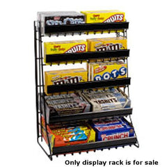 5-Tier Candy Counter Display Rack in Black - 15 W x 9 D x 21 H Inches