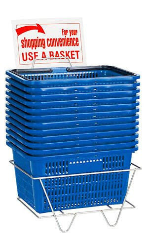 Blue Shopping Basket 