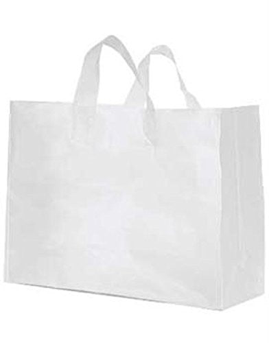 Large Clear Frosted Plastic shopping Bags