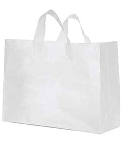 Clear Frosted Plastic Shopping Bag
