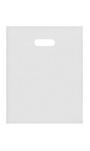 Medium Clear Frosted Plastic Merchandise Bag 12" x 15"