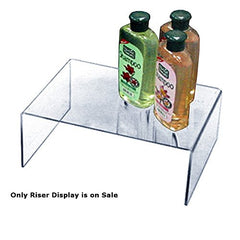 Count of 4 New Retail Clear Acrylic Riser Display