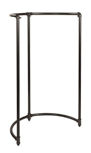 Dress Hanger Half Round Clothing Rack in Dark Gray - 35 W x 35 D x 54 H Inches