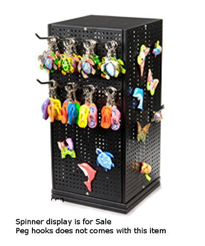 Metal Pegboard Counter Spinner Display 10 in. W x 10 in. D x 20 in. H