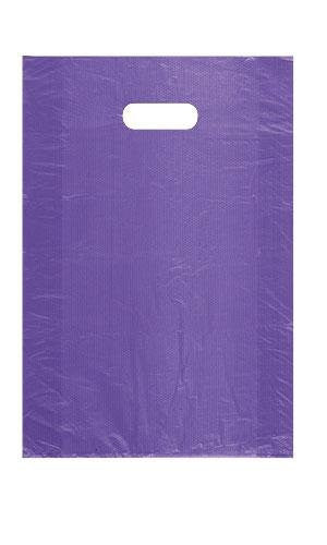 Medium Purple High-Density Plastic Merchandise Bag 12" x 3" x 18"