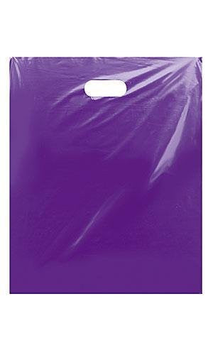 00 Bags Large Purple Low Density Merchandise Bag+die Cut Handles