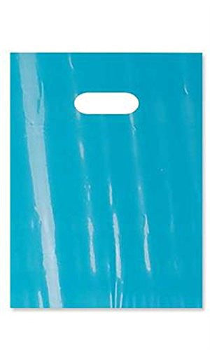 Low Density Small Merchandise Bag 9 x 12 Inch with Die Cut Handles - Lot of 1000