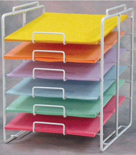 6-Tier Scrapbook Paper Rack Display 12 H x 9.5 W x 11.25 Deep Inches