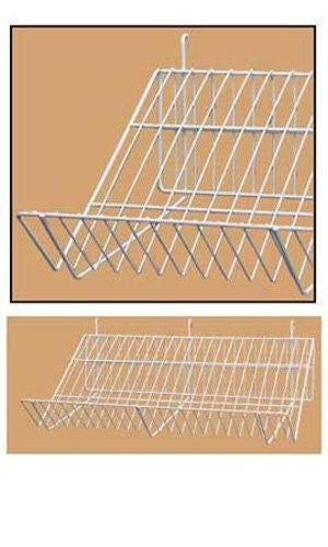 New retails White Finished Downslope Shelves 48"L x 12"D x 6½"H