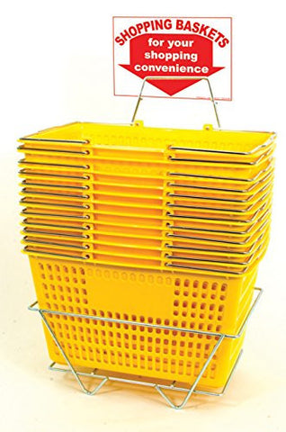 Yellow Shopping Baskets 