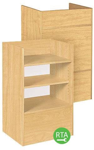 Well Top Register Stand in Maple - 38 H x 18 D x 24 L Inches