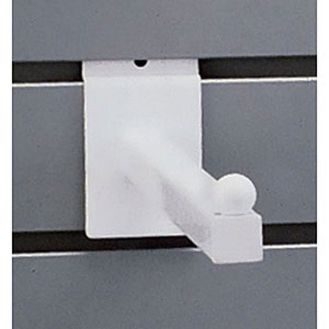 Square Tubing Faceout in White 12 Inches Long for Slatwall