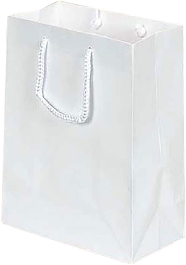 Euro Tote Small Bag in White 8 x 4 x 10 Inches - Count of 100
