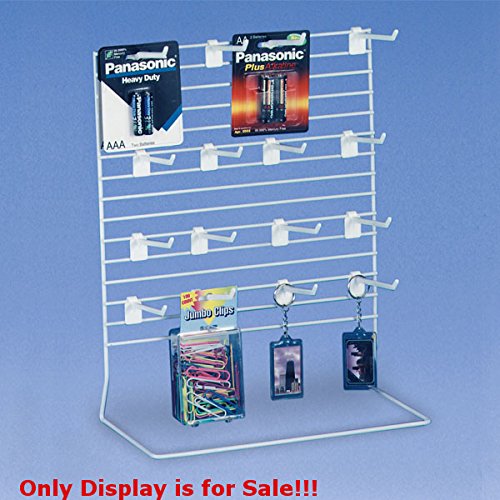 Plastic Peg Hook Countertop Display Without Hooks 12 W x 6 D x 15 H Inches