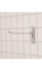Chrome Peg Hook 6 Inches for Wire Grid - Count of 100