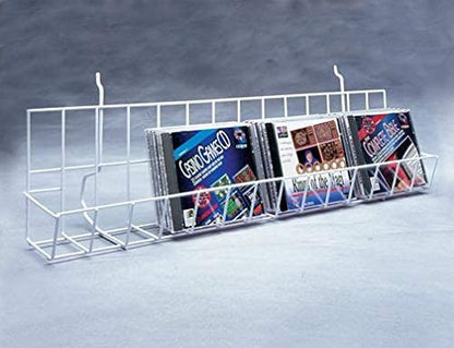 Rectangular CD and DVD Shelf in Black 48 W Inches