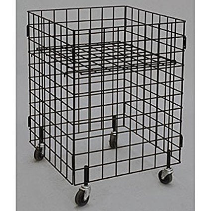 Grid Dump Bin 24x24x34 Inches in Black Finish