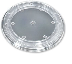Plastic Revolving Display Bases in Clear 12 D x 0.75 H Inches - Box of 10