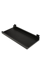Black Melamine Shelf 11.5 D x 24 L Inches for Slatwall