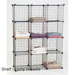 Gridwall Shelf Units in Black 44 W x 14 D x 56 H Inches - Count of 4