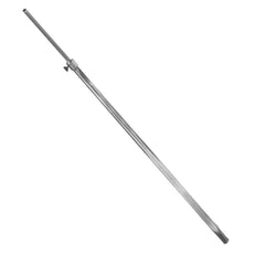 Extendable Metal Pole in Silver 24 to 45 H x 0.625 Thread Inches
