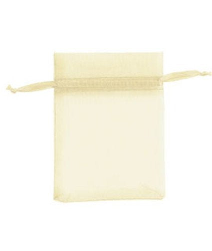 Organza Bags in Yellow 3 W x 4 H Inches - Case of 10