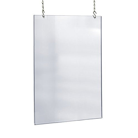 Acrylic Clear Hanging Poster Frame 24 W x 36 H Inches with Hanging Kit