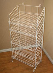 Wire Shelving Unit in White 52.75 H x 25 W x 16 D Inches with 5 Tiers - Lot of 2