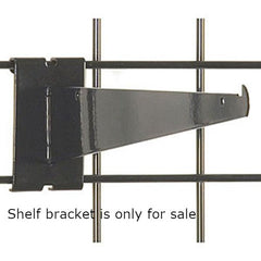 Gridwall Shelf Brackets in Black 12 Inches Long - Lot of 8