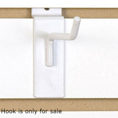 Slatwall Wire Hooks in White 4 L x 0.25 D Inches - Case of 25