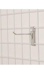 Peg Hook for Wire Grid in Chrome 4 Inches Long - Count of 50