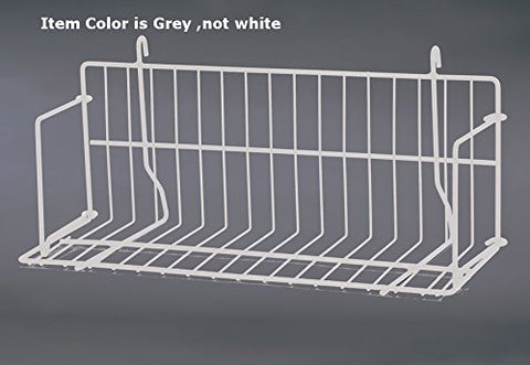 Gridwall Standard Shelf in Gray 18 Inches  - Pack of 4