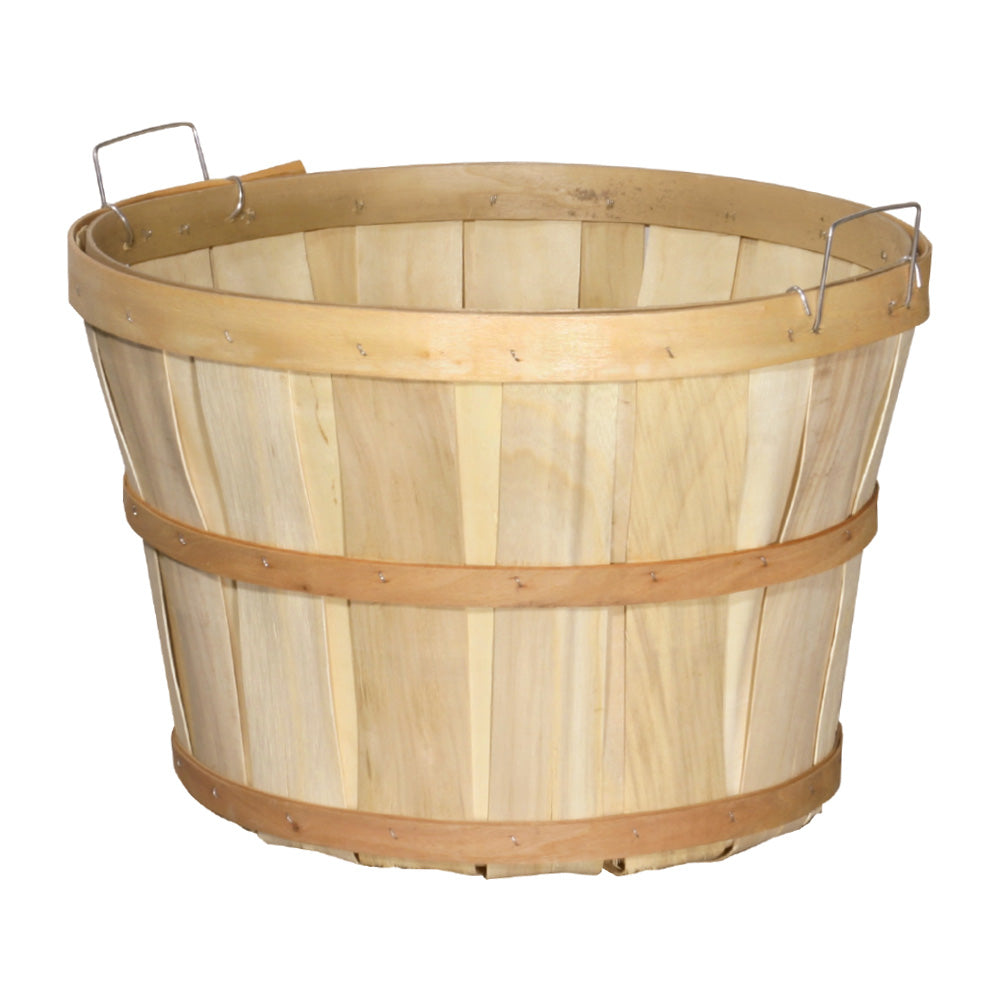 Bushel Wood Basket Farm Display - 18 Dia x 12 H Inches