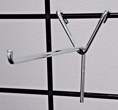 Y-Back Grid Hook in Chrome 8 Inches Long - Box of 100