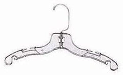 Children's Dress Hanger 12 Inches with Chrome Swivel Hook - Lot of 100