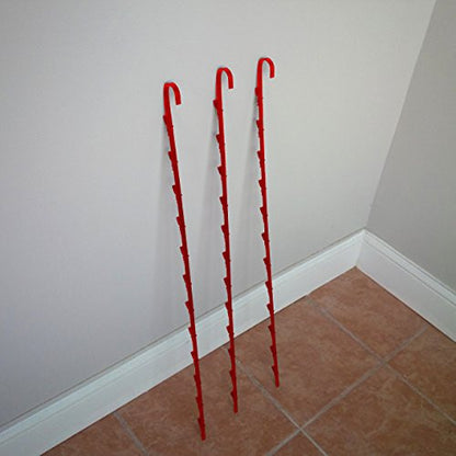 Red Hanging Potato Chip Display Rack