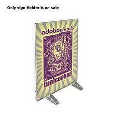 Acrylic Clear Dual Stand Sign Holder 8.5 W x 11 H Inches - Lot of 10