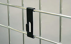 Notch Hook in Black for Grid Panels - Pack of 100