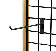 Grid Hooks in Black 6 Inches Long for Gridwall - Set of 50