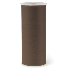Tulle Fabric in Chocolate Brown Finish 6 W x 25 Yds Per Roll - Pack of 10