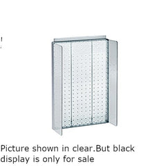 Plastic Pegboard Display in Black 13.5 W x 22 H Inches