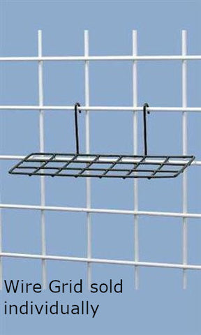Shoe Shelf in Black 10 L x 4 W Inches for Wire Grid
