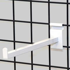 Square Tubing Faceout in White 12 Inches Long for Gridwall - Box of 25