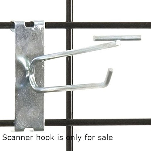 Gridwall Scanner Hooks in Zinc 6 Inches Long  - Count of 100