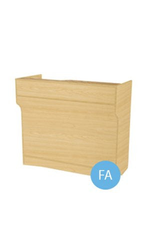 Ledgetop Service Counter in Maple 48 W x 23 D x 42 H Inches with 2 Shelves