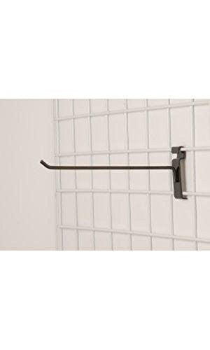 Peg Hook in Black 12 Inches Long for Wire Grid - Count of 100