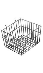 Slatwall Wire Baskets in Black 12 L x 12 W x 8 D Inches - Count of 2